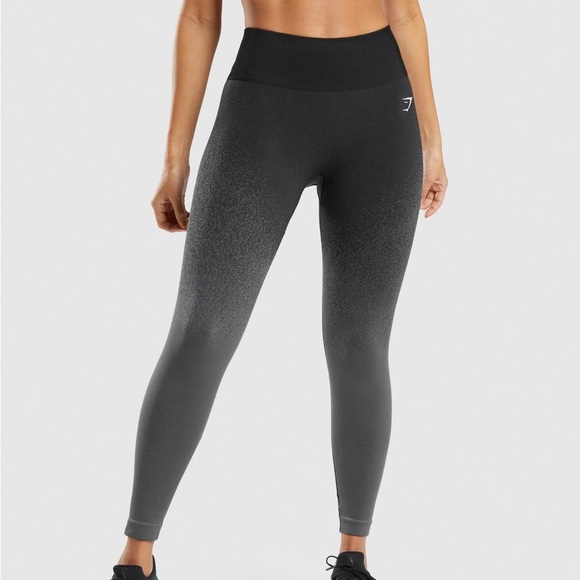 Gymshark adapt seamless leggings black grey ombre small - Picture 2 of 7